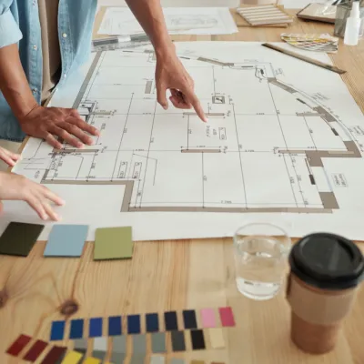 Team Working On Architectural Blueprints In Office 2026 01 09 00 33 07 Utc