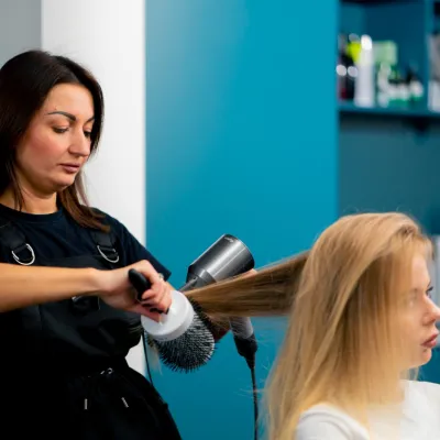 Woman Getting Hair Styled At A Salon 2026 03 13 01 58 15 Utc