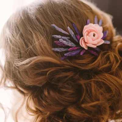 Woman S Auburn Hair With A Decorative Flower 2026 03 23 23 04 28 Utc