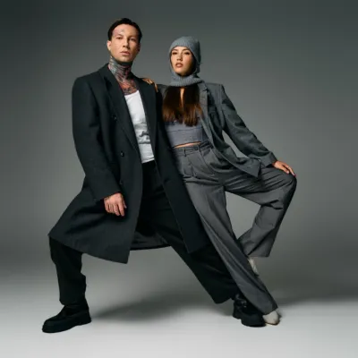 Fashionable Man And Woman Posing In Studio 2026 03 24 07 46 52 Utc